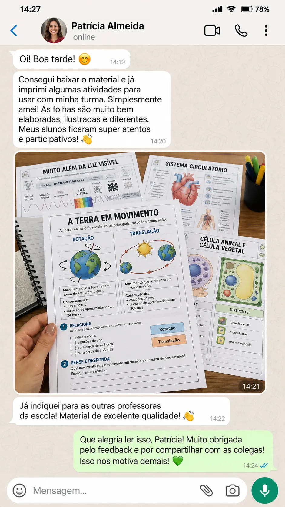 Print de Depoimento Real 2