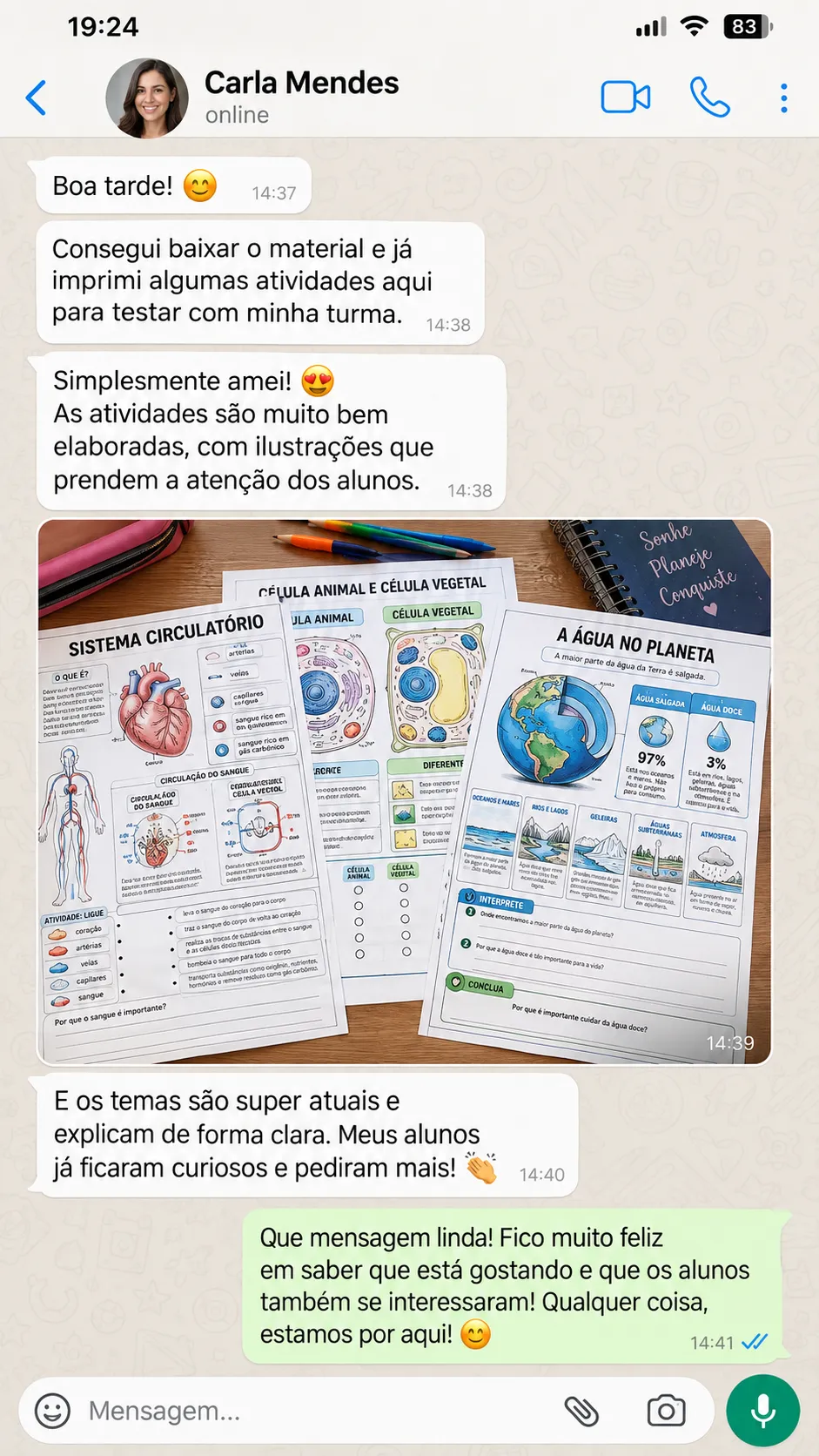 Print de Depoimento Real 3