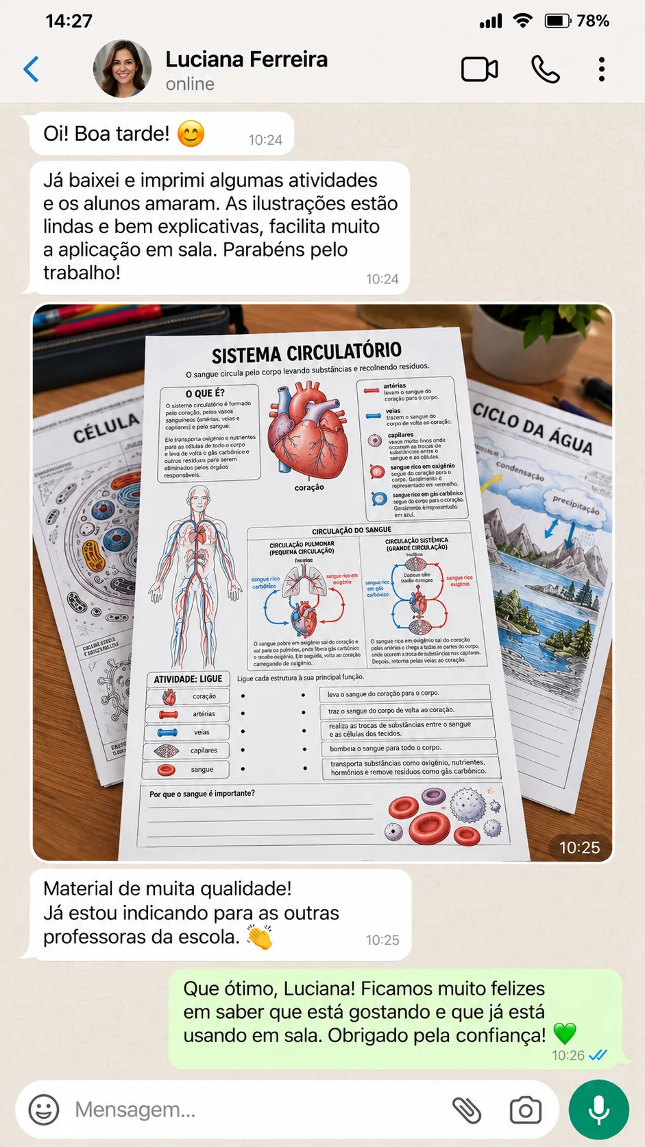 Print de Depoimento Real 5