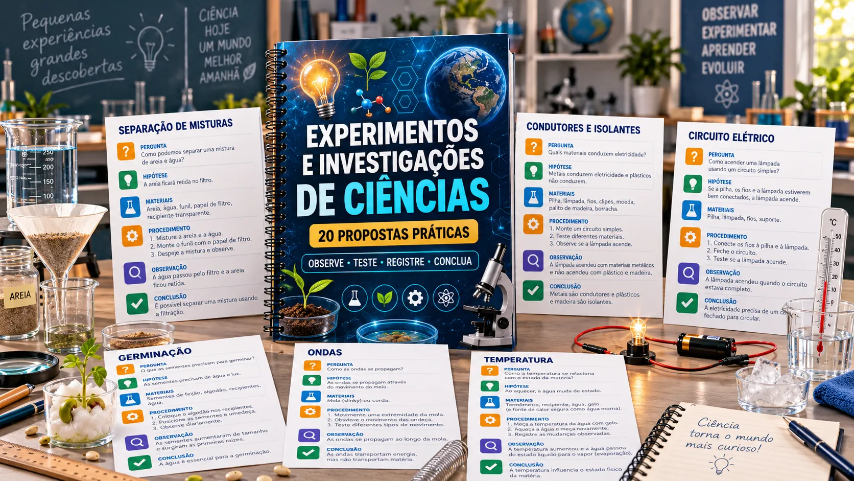 Experimentos e Investigações de Ciências